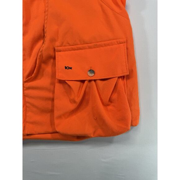 10X Hunting Vest 2XL Blaze Orange USA Made Shooting Vest Game Pockets - Picture 4 of 9